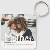 モダン |母の写真の定義 キーホルダー (裏面)