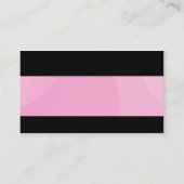 モダン-淡いピンクの泡雲 名刺 (裏面)