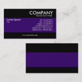 モダン – 濃い紫 名刺 (正面/裏面)