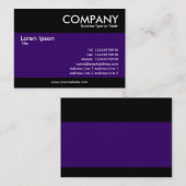 モダン – 濃い紫 名刺 (正面/裏面)