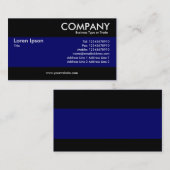 モダン – 濃い青 名刺 (正面/裏面)