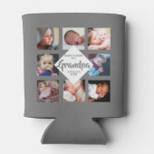 モダン |父の日 |写真のコラージュ 缶クーラー (裏面)