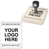 モダン |独自のビジネスロゴスタンプを作成する ラバースタンプ (押印)