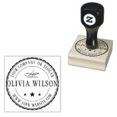 モダン |独自のビジネスロゴスタンプを作成する ラバースタンプ (押印)