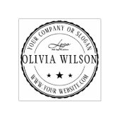 モダン |独自のビジネスロゴスタンプを作成する ラバースタンプ (インプリント)