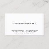 モダン&白ミニマル色 名刺 (裏面)