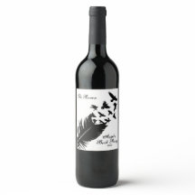 モダン、白黒の羽毛