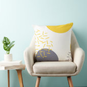 、モダン、粋で幾何学的な芸術黄色にして下さい、冷却して下さい クッション (椅子)