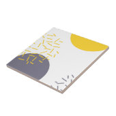 、モダン、粋で幾何学的な芸術黄色にして下さい、冷却して下さい タイル (側面)