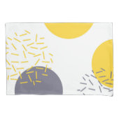 、モダン、粋で幾何学的な芸術黄色にして下さい、冷却して下さい 枕カバー (正面)