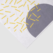 、モダン、粋で幾何学的な芸術黄色にして下さい、冷却して下さい 薄葉紙 (詳細)