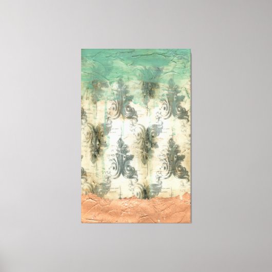 モダン（紋章の）フラ・ダ・リデザイン キャンバスプリント (正面)