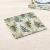 モダン(紋章の)フラ・ダ・リデザイン スクエアペーパーコースター (アングル)