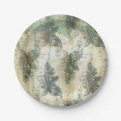 モダン(紋章の)フラ・ダ・リデザイン ペーパープレート (正面)