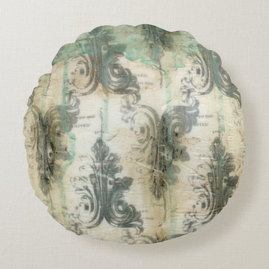 モダン(紋章の)フラ・ダ・リデザイン ラウンドクッション (正面)