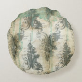 モダン(紋章の)フラ・ダ・リデザイン ラウンドクッション (裏面)