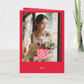 モダン&素晴はっきりしたらしいタイポグラフィ写真事業 シーズンカード (裏面)