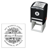 モダン&素朴結婚差出人住所 セルフインキングスタンプ (インサイチュ)