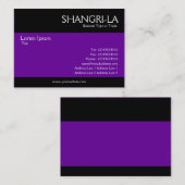 モダン-紫色 名刺 (正面/裏面)