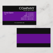 モダン – 紫 名刺 (正面/裏面)