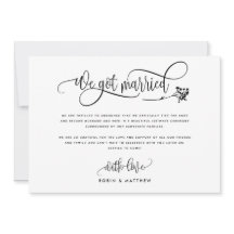 モダン 結婚しました 結婚 / 婚約のお知らせ