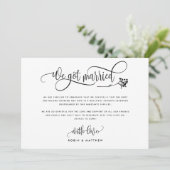 モダン 結婚しました 結婚 / 婚約のお知らせ 招待状 (スタンド正面)