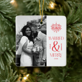 モダン 結婚 新婚 バウ クリスマス セラミックオーナメント