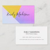 モダン /色ブロック鮮やか/ 名刺 (正面/裏面)