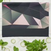 モダン – 色数々のポリゴンのキッチンタオル キッチンタオル (折り畳み)