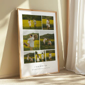 モダン 記念日1周年 フォト コラージュ カップル オーダーメイド ポスター