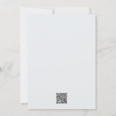 モダン、赤と白写真の卒業 招待状 (裏面)