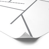 モダン、都市シンプル、動的グラフィックラインパターン ポスター (角)