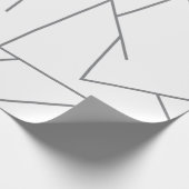 モダン、都市シンプル、動的グラフィックラインパターン ラッピングペーパー (角)