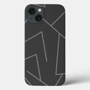 モダン、都市シンプル、動的グラフィックラインパターン iPhone 13ケース