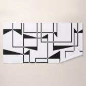 モダン,都市,はっきりした幾何カッコいいパターン芸術 バスタオル (バスタオル)