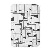 モダン,都市,はっきりした幾何カッコいいパターン芸術 バスマット (正面縦)