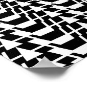 モダン，都市，カッコいい,はっきりしたトレンディー幾何学模様 ポスター (角)