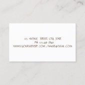 モダン、金ゴールドグリッターの点滅 名刺 (裏面)