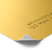 モダン,金ゴールド(模倣)サロン価格表ポスター ポスター (角)