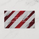 モダン,金フェイク箔ブラシストローク,グリッター 名刺 (裏面)