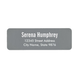 モダン – 銀お洒落-差出人住所ラベル ラベル