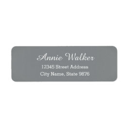 モダン – 銀エレガント-差出人住所ラベル ラベル