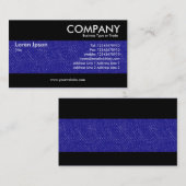 モダン – 青デニムテクスチャ 名刺 (正面/裏面)