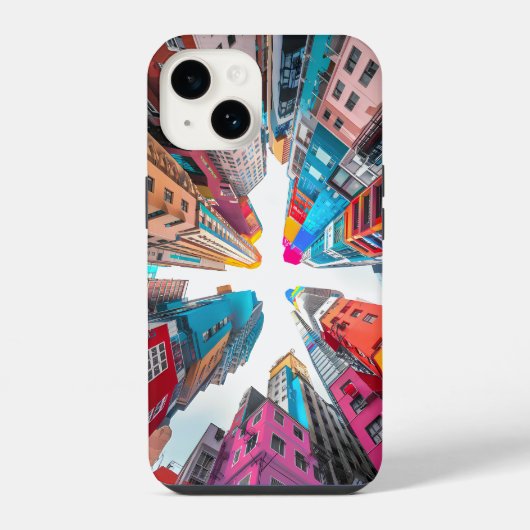 モダン&鮮やか Cityscape Phone Case全iphone iPhoneケース (裏面)