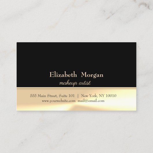 モダン,黒エレガント,金ゴールド紙吹雪ロイヤリティカード ロイヤリティカード (裏面)