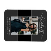 モダン | 1写真エレガントグラフ発表 マグネット (横)