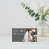 モダン & 2ミニマル写真レイアウト写真 名刺 (スタンド正面)