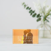 モダン & 2ミニマル写真レイアウト写真 名刺 (スタンド正面)