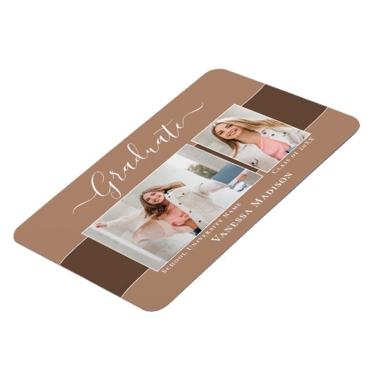 モダン | 2写真エレガントグラフ発表 マグネット (左側)