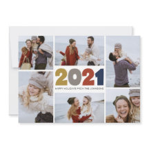 モダン 2021 |祝日 |新年 | 6枚の写真